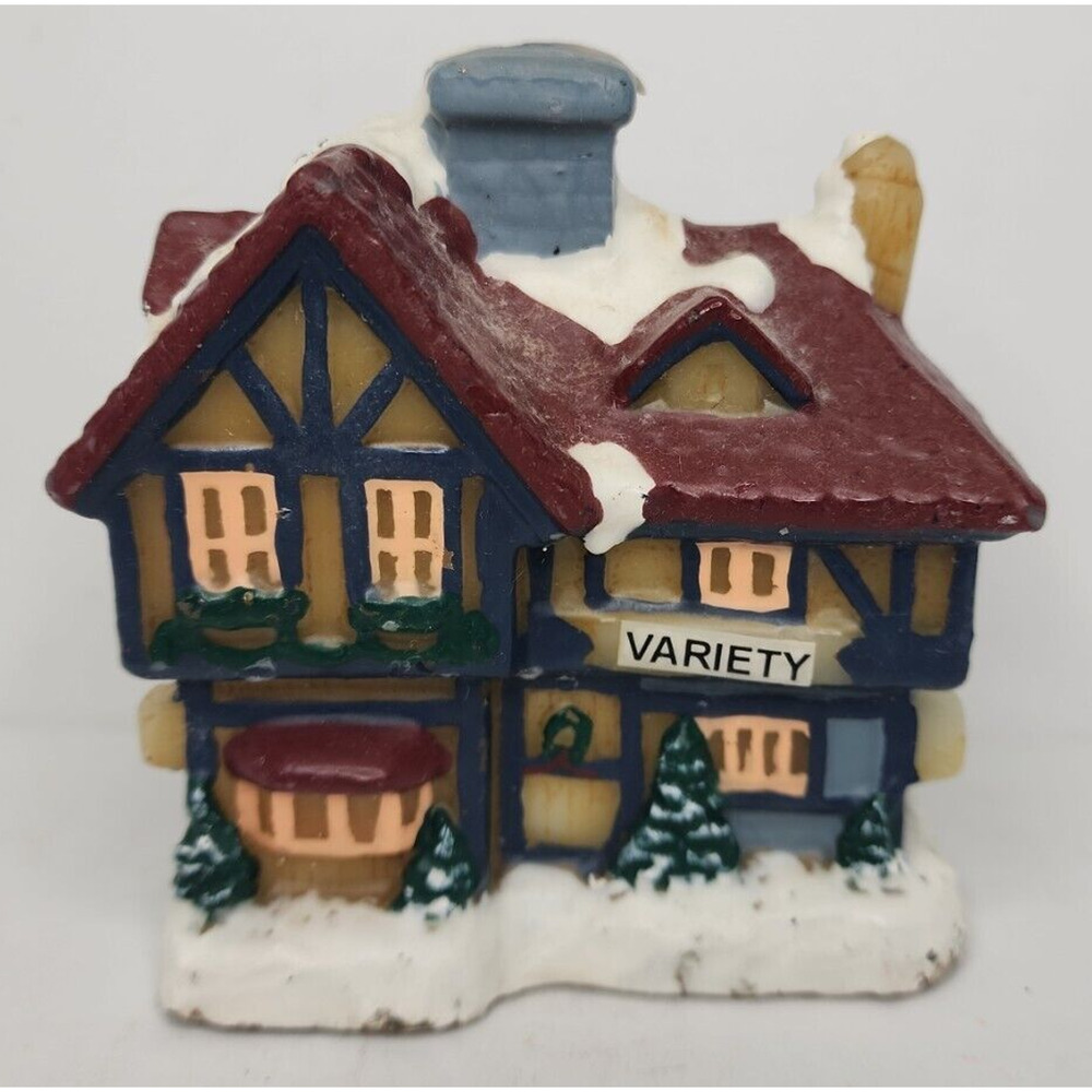 Vintage Christmas Store‎ House Candle 3.75" SKU H188